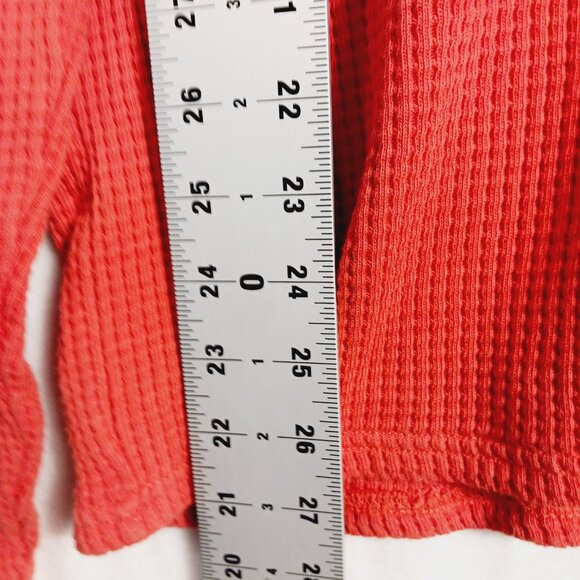 Carhartt, Relaxed Fit Waffle Thermal Long Sleeve, Front Pocket w/ Logo, L 12/14 - Picture 11 of 16